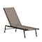 Flash Furniture Black/Brown Adjustable Chaise Lounge JJ-LC326-BLK-BR-GG - alternate 2